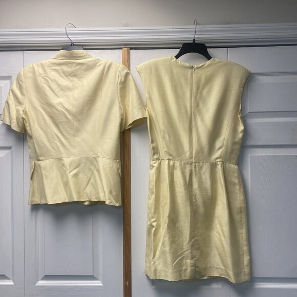 VTG - Doncaster Silk Dress & Jacket Suit - Sz 10 - Picture 4 of 4